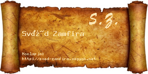 Svéd Zamfira névjegykártya
